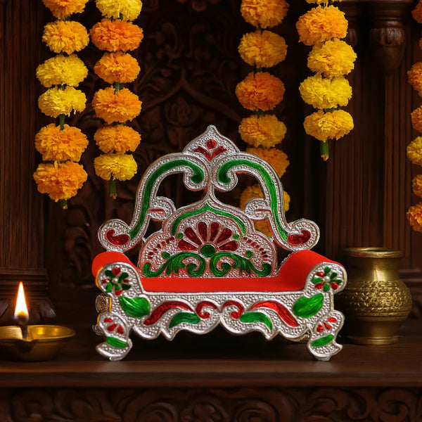 Plastic Decorative Small Singhasan for Laddu Gopal