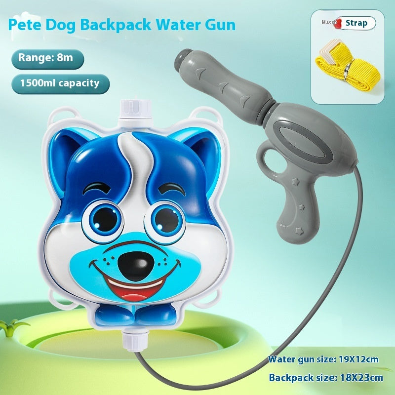 Children's Pull-out Backpack Water Gun Toy Water Playing Outdoor Water Fight Water