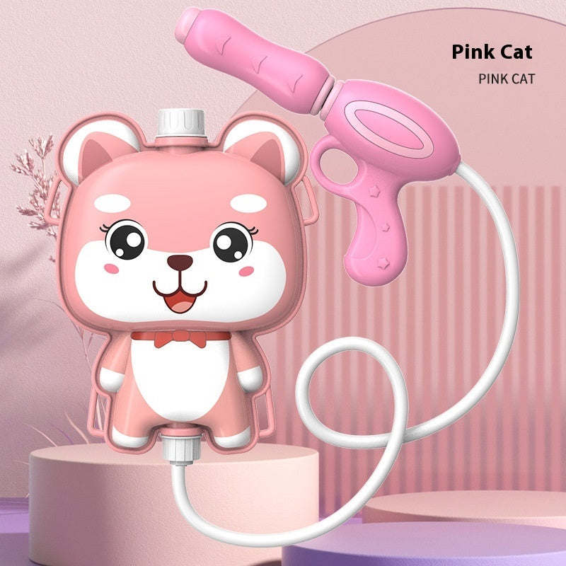 Children's Pull-out Backpack Water Gun Toy Water Playing Outdoor Water Fight Water