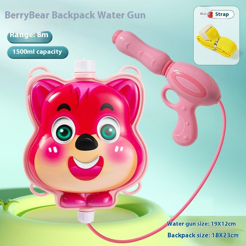 Children's Pull-out Backpack Water Gun Toy Water Playing Outdoor Water Fight Water