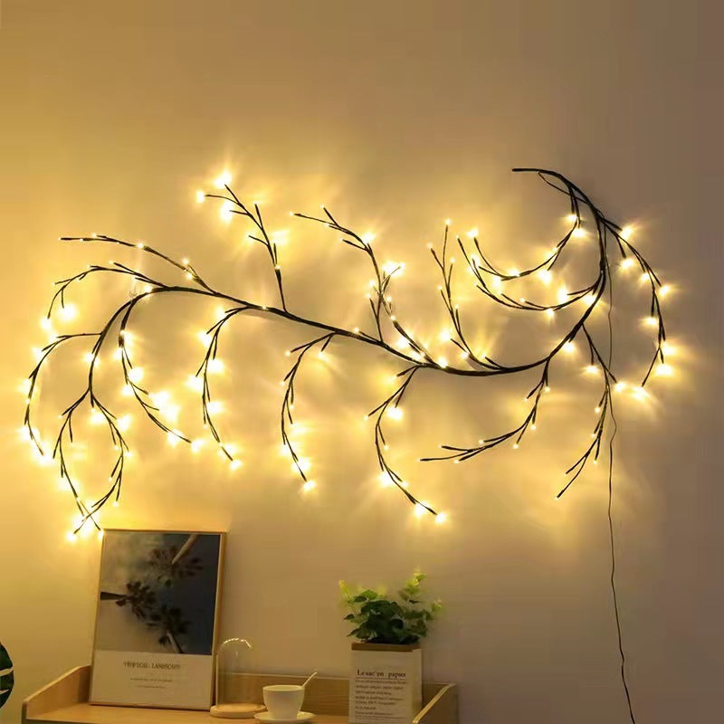 Vines With Lights Christmas Garland Light Flexible DIY Willow Vine Branch LED Light For Room Wall