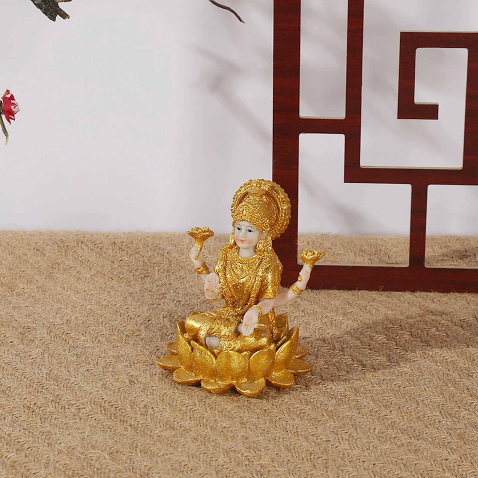 Resin Figurine Hindu God Goddess Decor Gifts Hindu Deity Hindu Decors Spiritual Sculpture Indian Buddha Statue for Altar Diwali