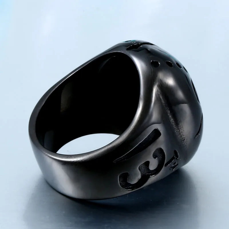 Beier new store 316L Stainless Steel Jason Halloween Party Men's Rings Cool Hockey High Quality Jewelry LLBR8-052R