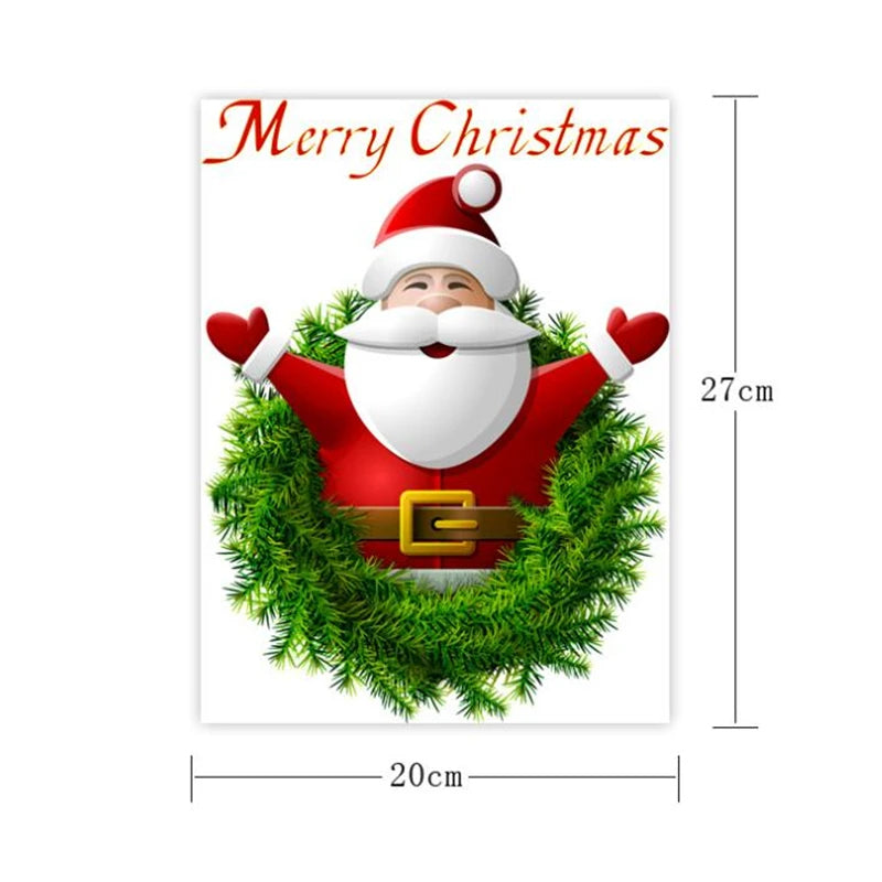 Christmas theme  wall stickers  supermarket  window glass decoration wall decal Christmas decorations
