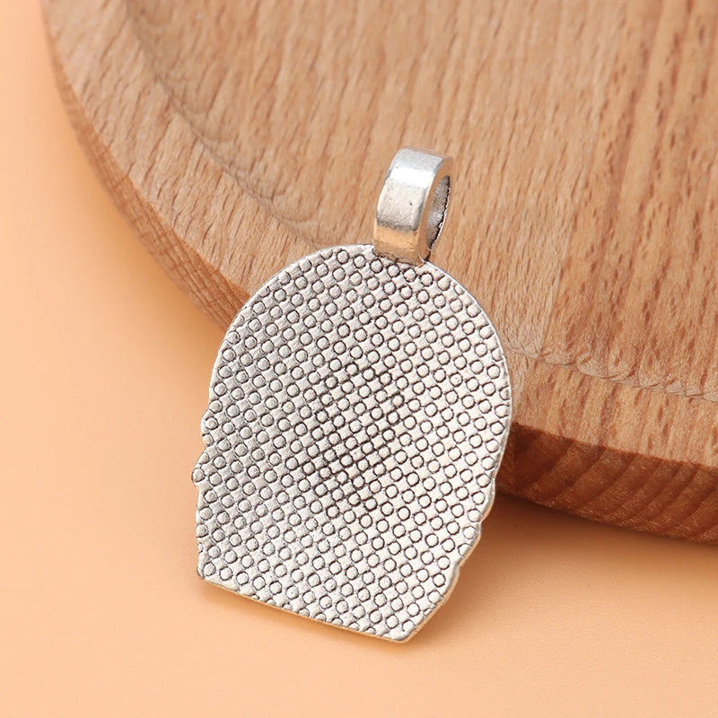 Ganesha God of Beginnings Amulet Charms Pendants For Necklace Jewelry Findings 38x24mm