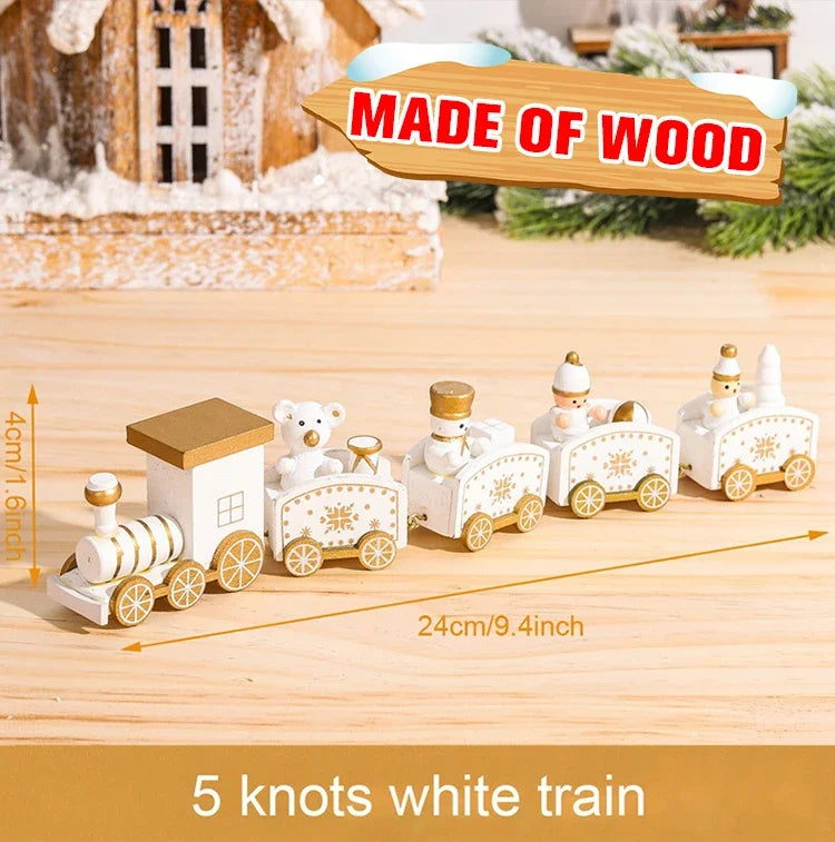 Christmas Train Merry Christmas Decorations For Home 2024 Cristmas Ornament Xmas Navidad Noel Gifts Happy New Year 2025 Decor