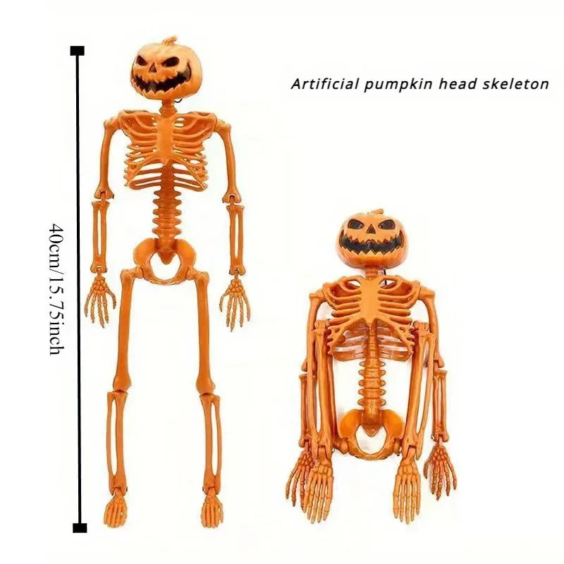 40cm Halloween Human Shape Skeleton,Posable Skeleton,Human Shape Bones,Halloween Herror Decorations,Haunted House Horror Props