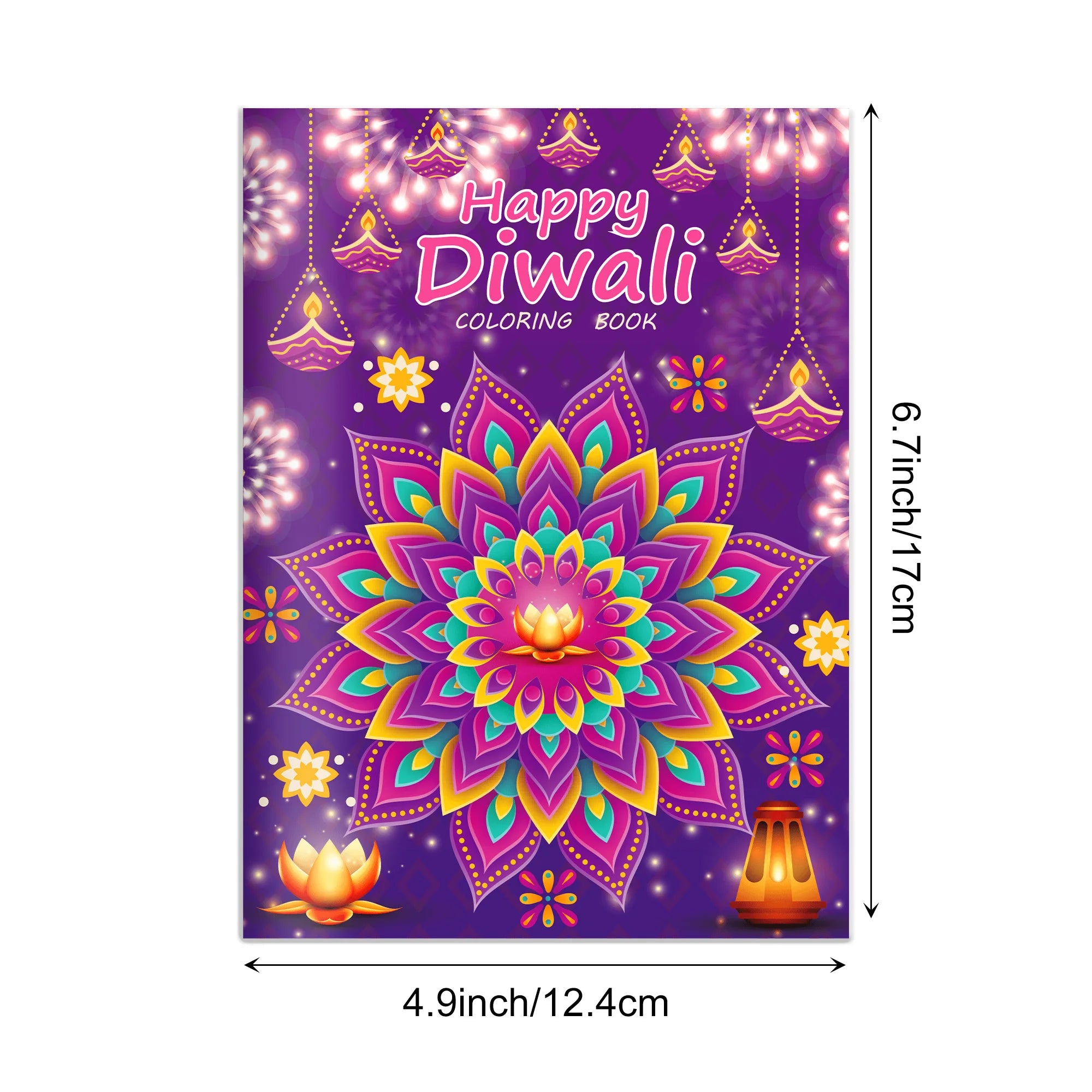 6/12/24pcs Diwali Festival Graffiti Drawing Painting Books DIY Coloring Picture Books For Kids Gifts Diwali Party