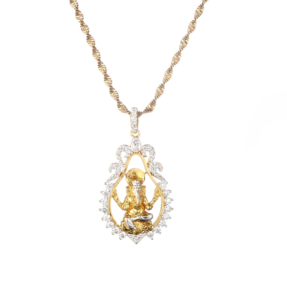 Religious Ganesha Pendant Necklaces for Women Girls