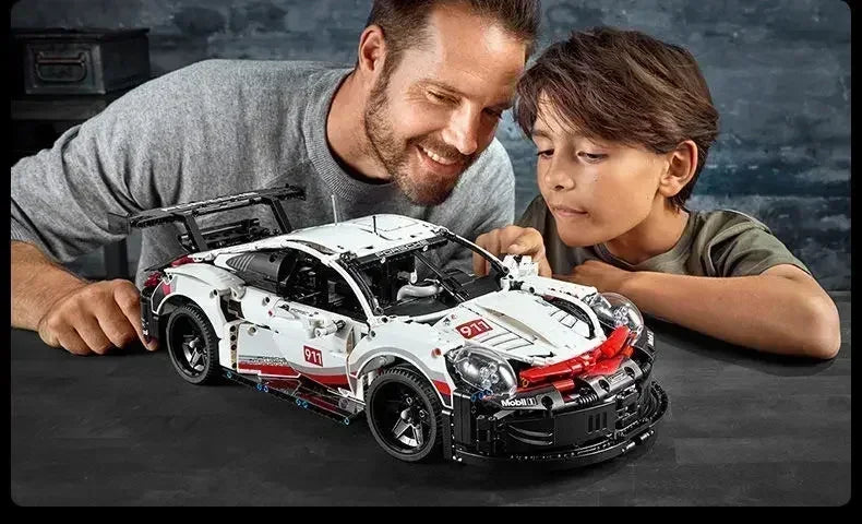 Christmas Racing DIY Boys Classic Racing Sports Car Building Block Toys Educational Vehicle Moc Assemble Bricks Kids Toys Gifts