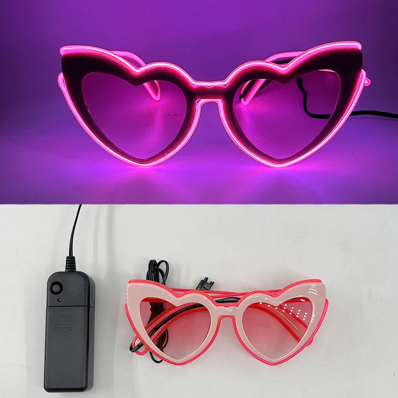 Funny Light Up Glasses Luminous LED Mosaic Glasses Men Women Halloween Party Supplies Glowing Glasses Neon Gafas Prpos