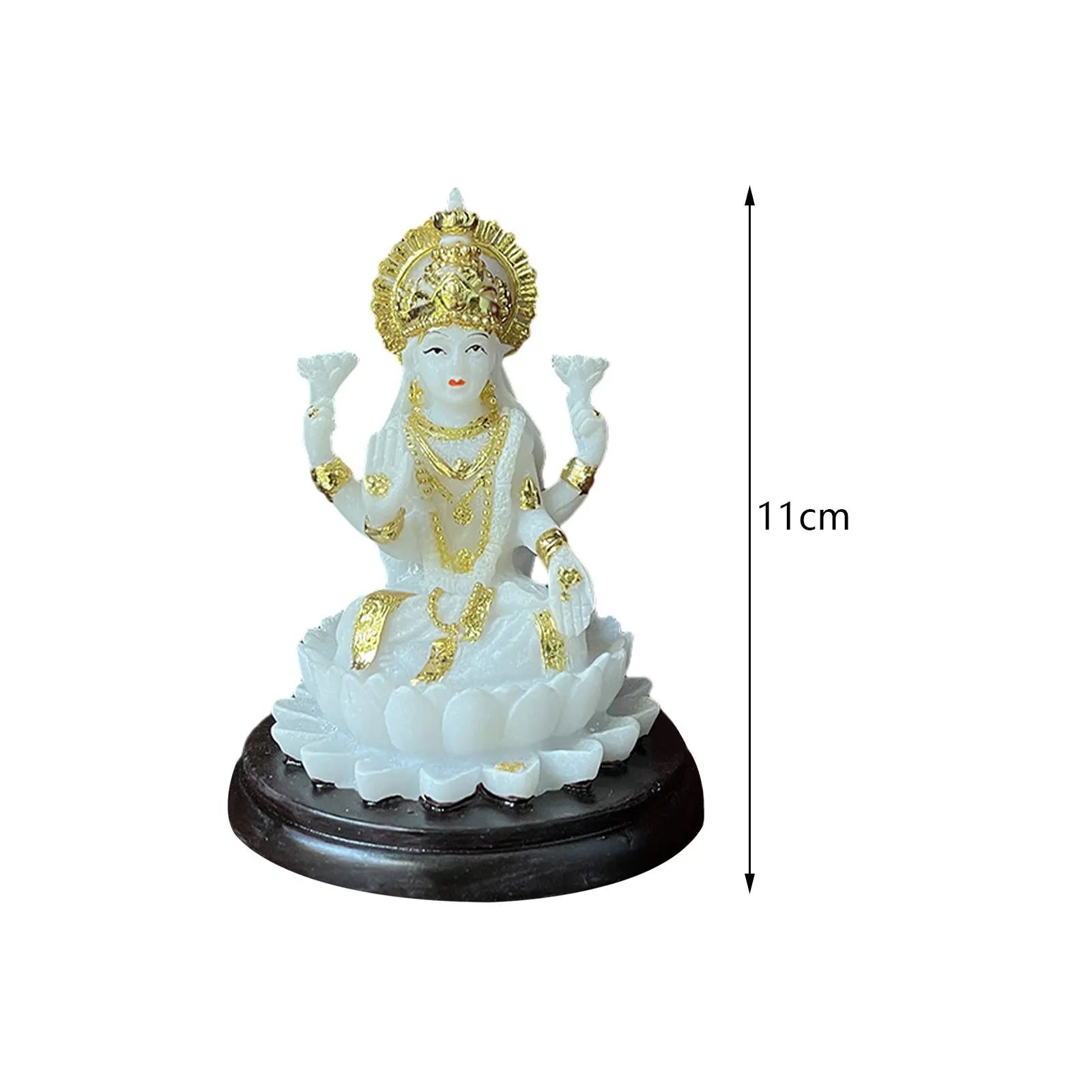 Hindu Goddess Mata Laxmi Tabletop Decoration Tall for Fairy Garden Easily Clean