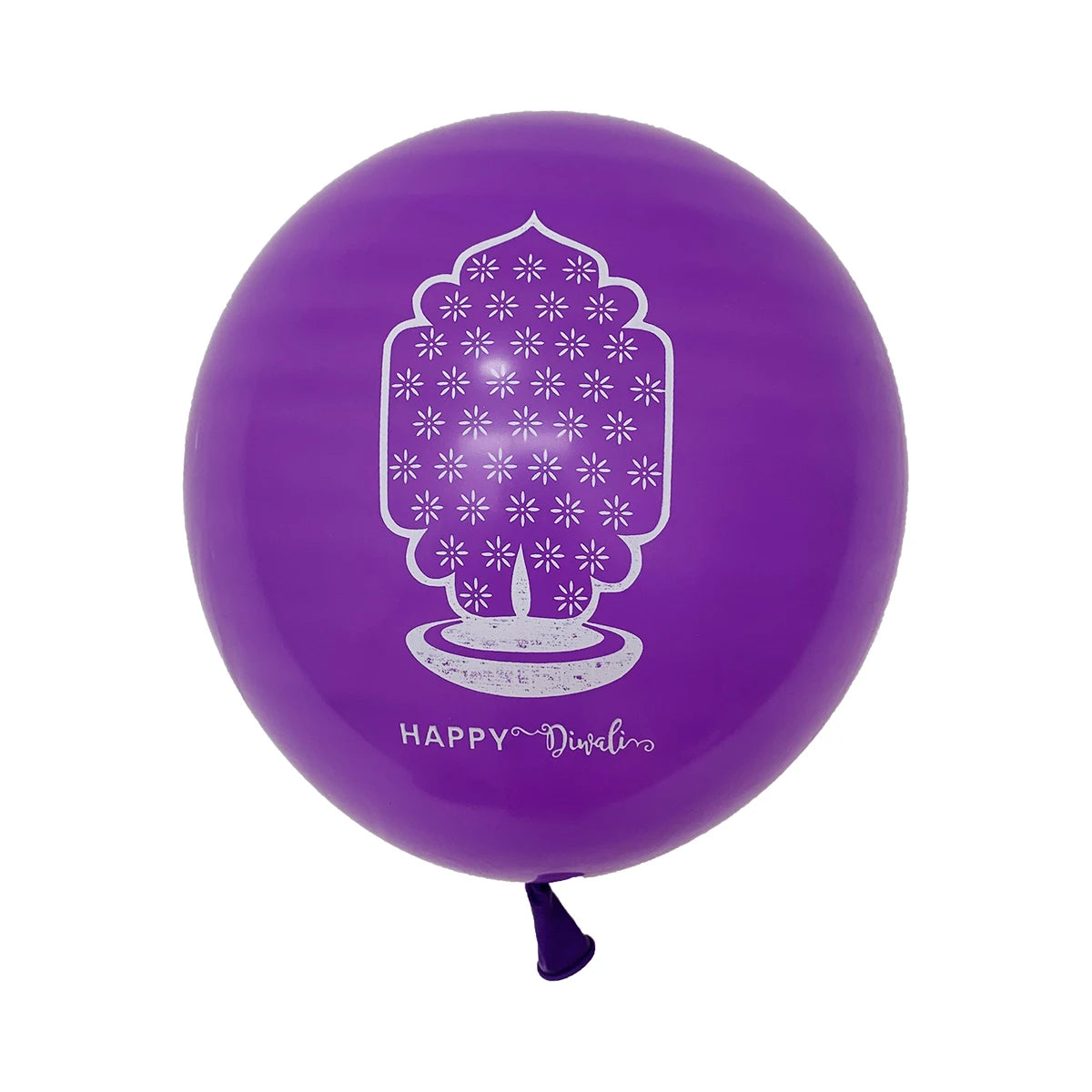 10Pcs Diwali Theme Latex Balloon Diwali Party Decoration Indian Diwali Lotus Balloons Happy Diwali Party Inflate Globos