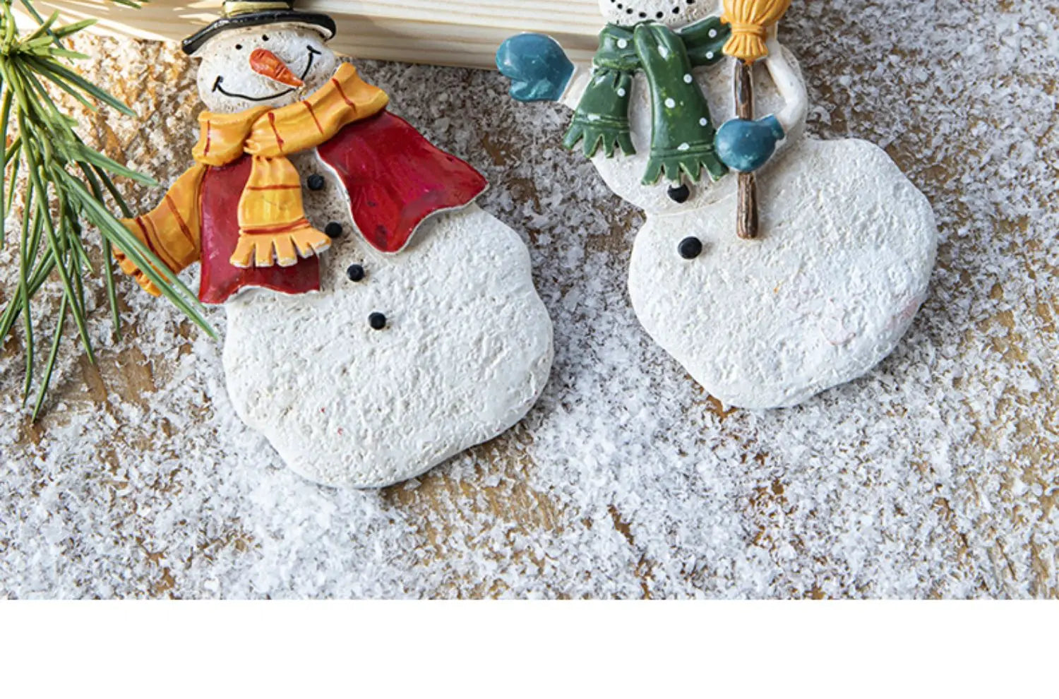 Christmas Resin Tree Decorations Santa Snowman Angel Pendant Ornament DIY Kids Toys Noel Navidad Kerst 2023