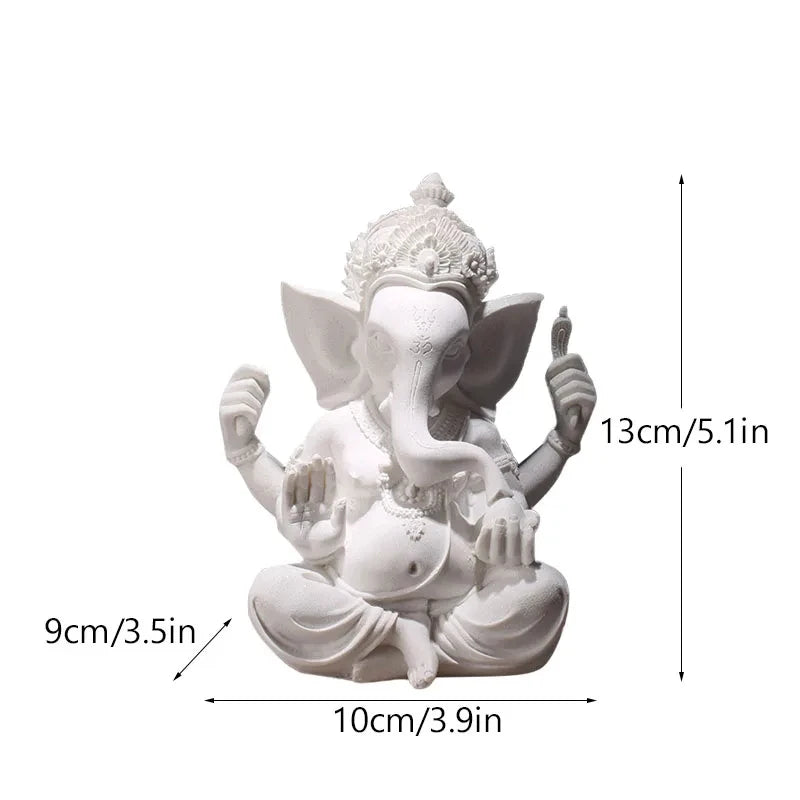 Sandstone Indian Ganesha  God Statue Religious Hindu  Shop Office Home Decoration Crafts