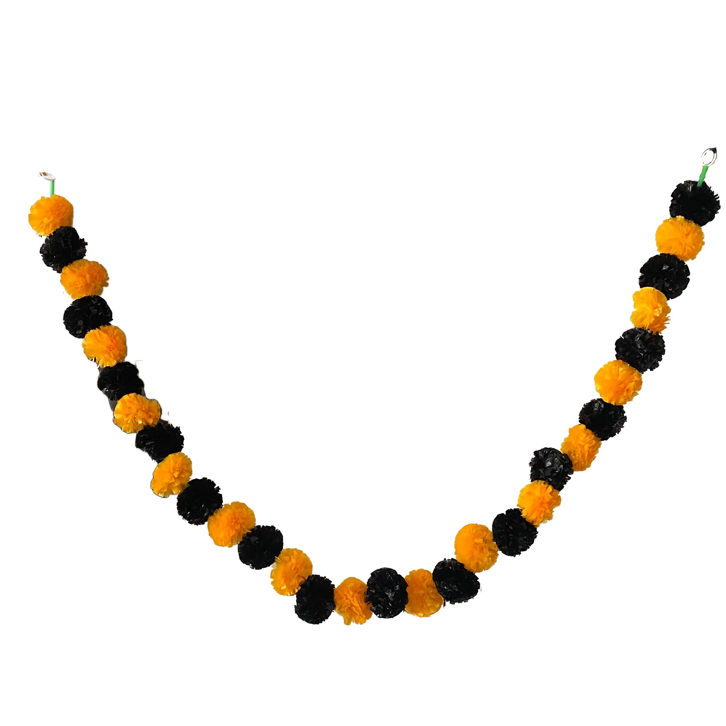2 Pcs Marigold Flower Garland with бо Flowers for Diwali