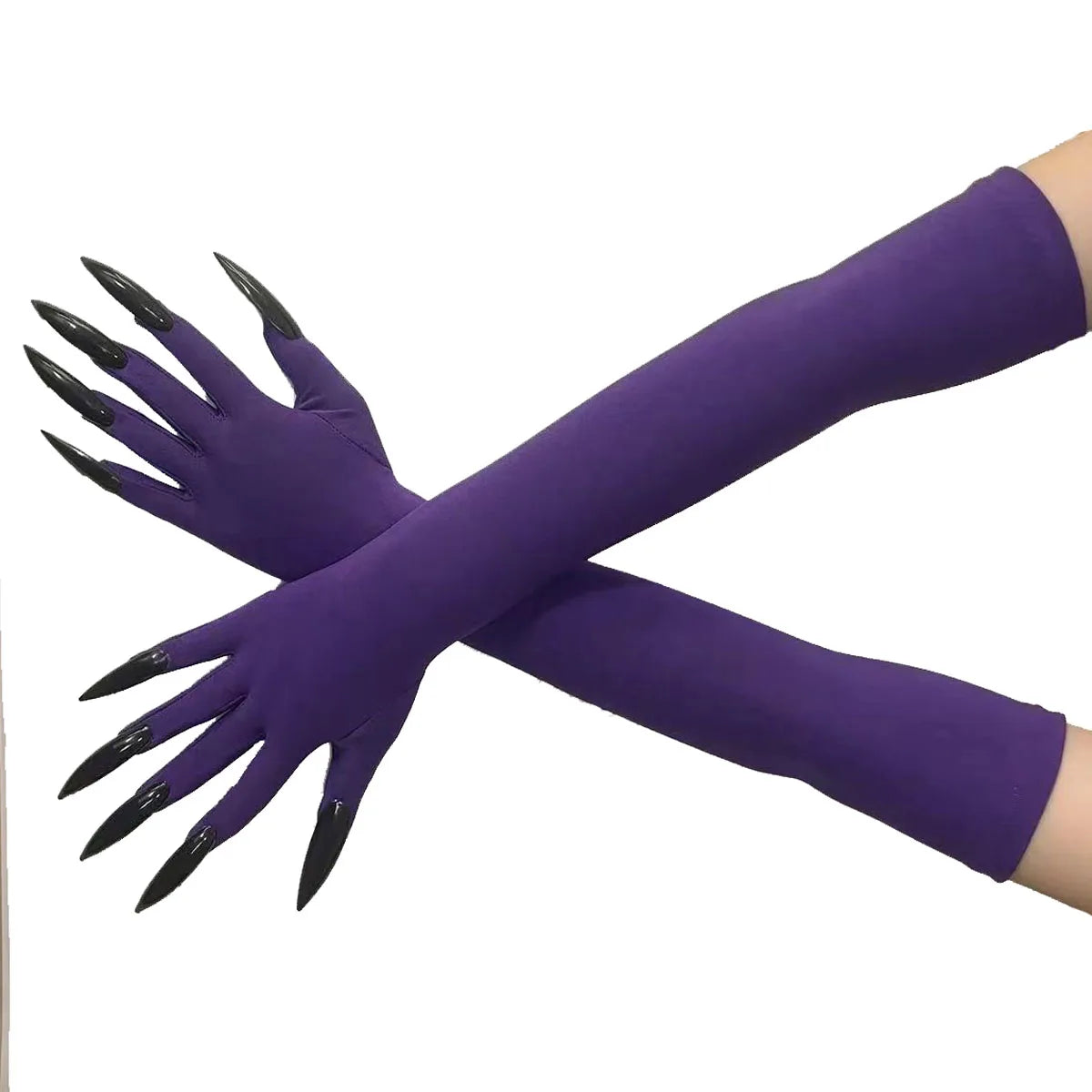 Cool Halloween gloves long ghost claw dress up gloves fashionable red long nails Cosplay Halloween funny gloves A529