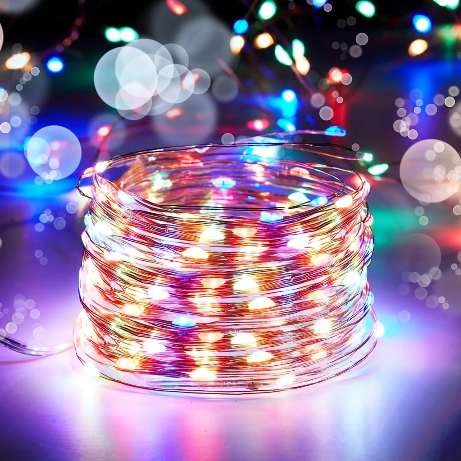 Battery Powered LED String Lights 10/20/30/50/100LED Copper Wire Lights for Camping Wedding Flowers Christmas Decoration