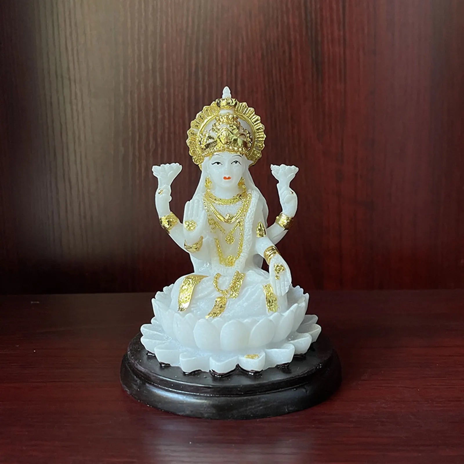Hindu Goddess Mata Laxmi Tabletop Decoration Tall for Fairy Garden Easily Clean