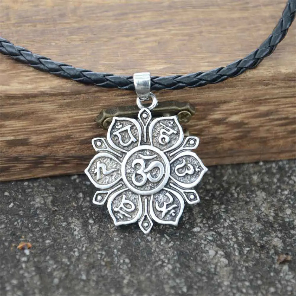OM Pendant Necklace For Men and Women Religious Jewelry