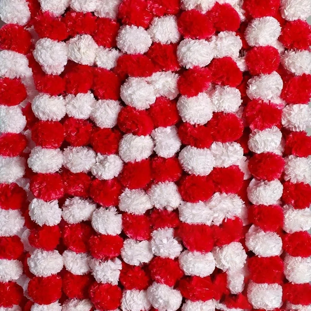 Long Strands Artificial Marigold Garland Pooja Diwali Fiesta Indian Décor Marigold Flower Garlands Reusable Events Decor