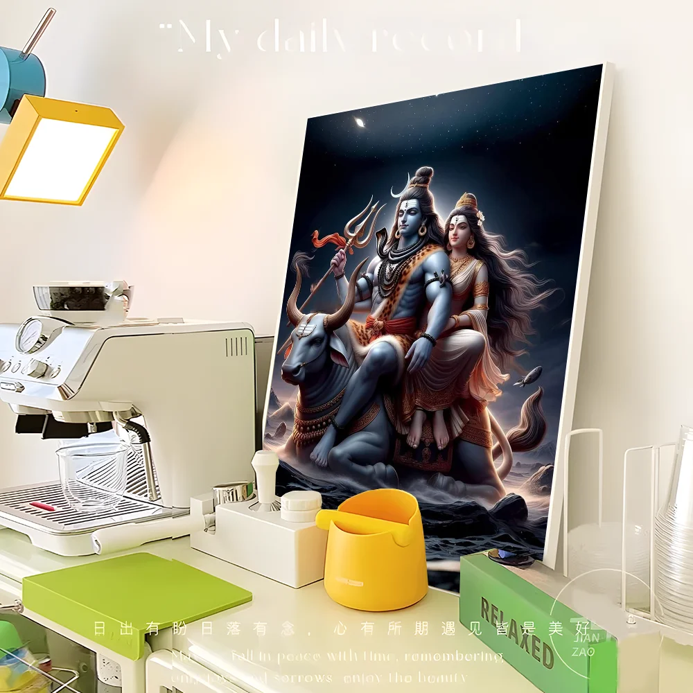 Hindu God Anime Posters Sticky Whitepaper Sticker Room Decor