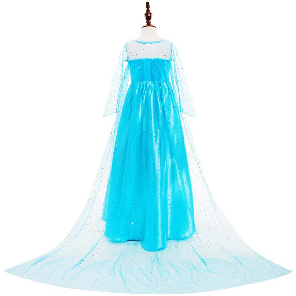 Elsa Dress for Girls Birthday Princess Dress For Kids Halloween Carnival Easter Party Cosplay Girls Costume