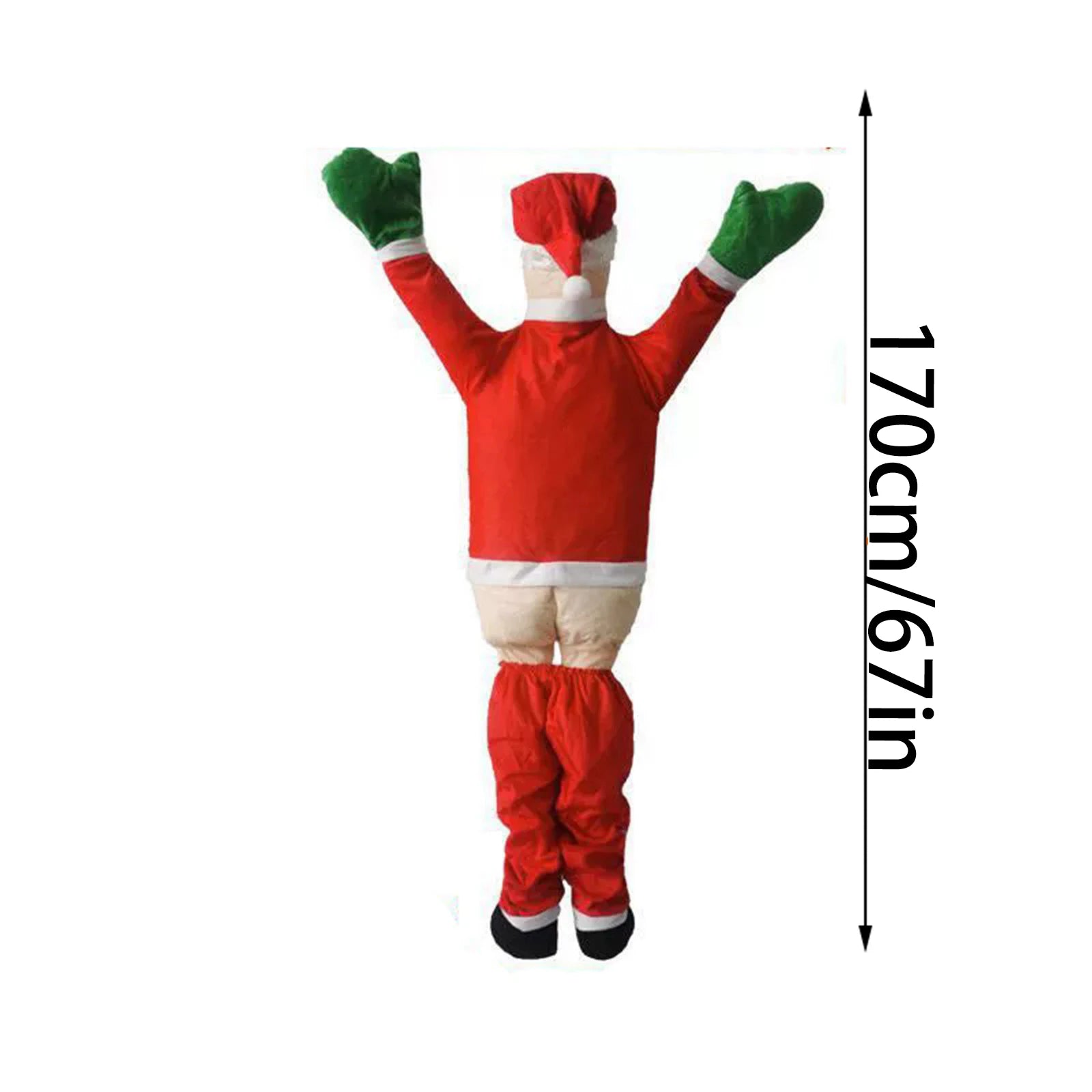 New Christmas Decoration Santa Claus Ornaments Outdoor Yard Christmas Hanging Decoration Props Holiday Gift For Friends