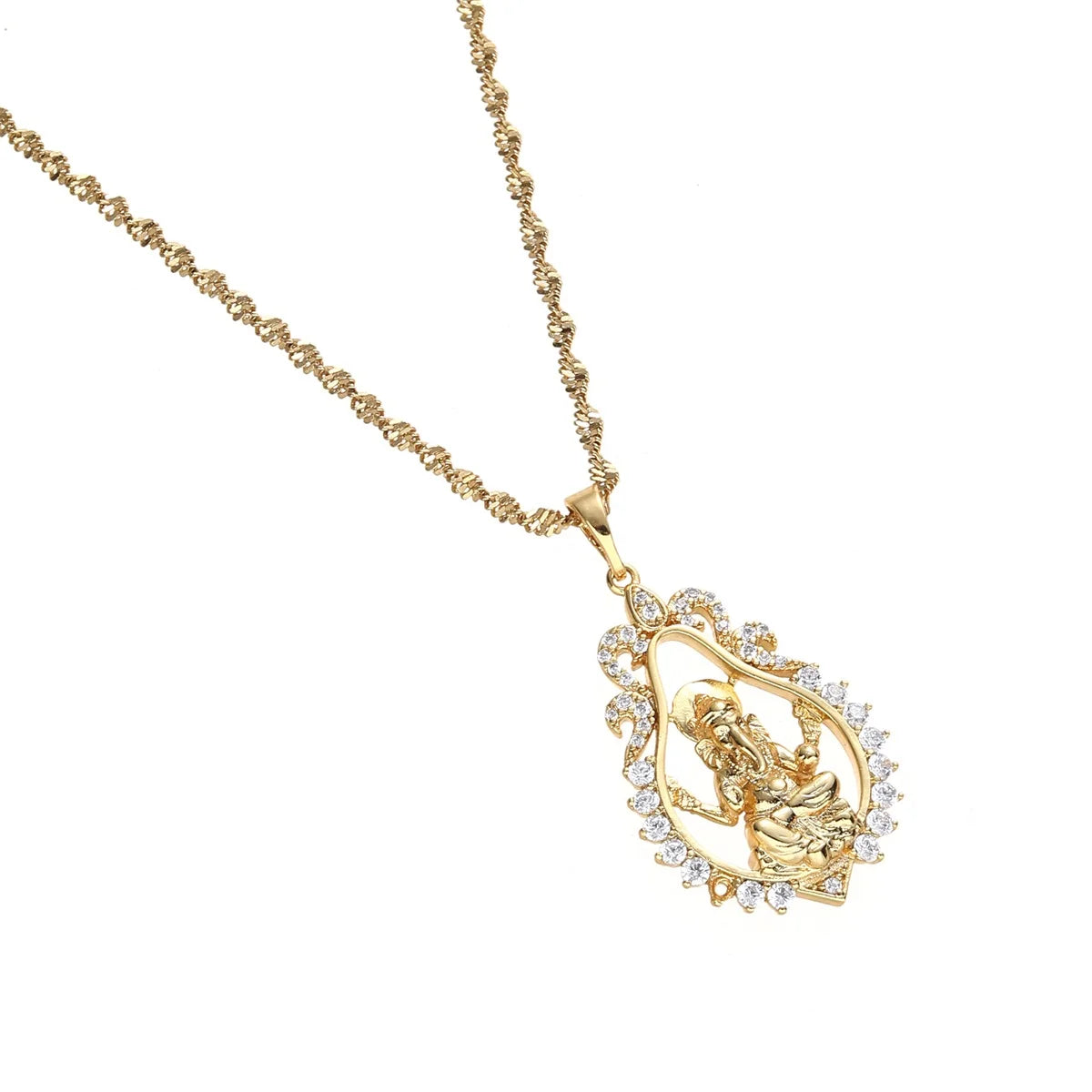 Religious Ganesha Pendant Necklaces for Women Girls