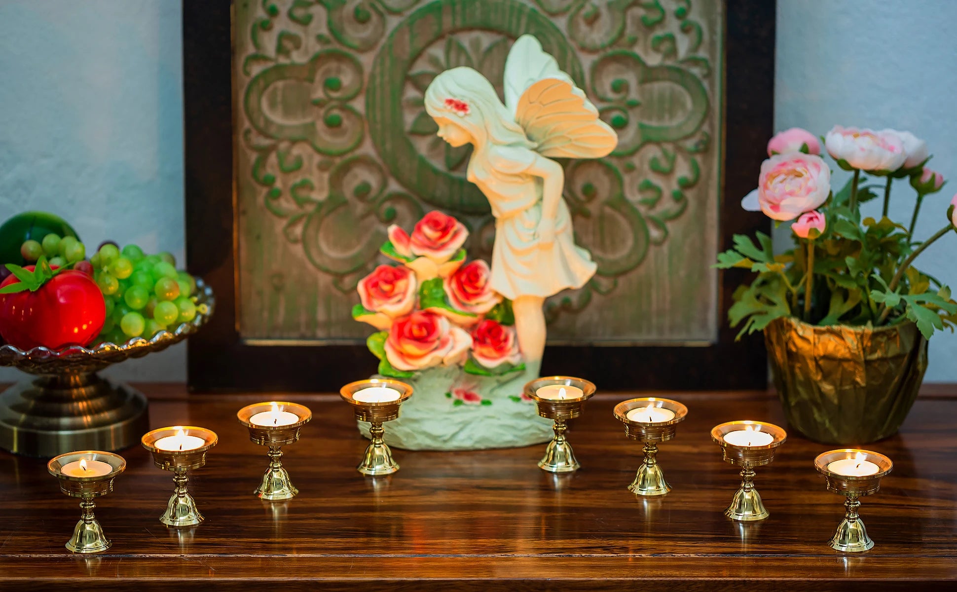 4-50Pcs Diwali Diya Lamp Brass Oil Lamp