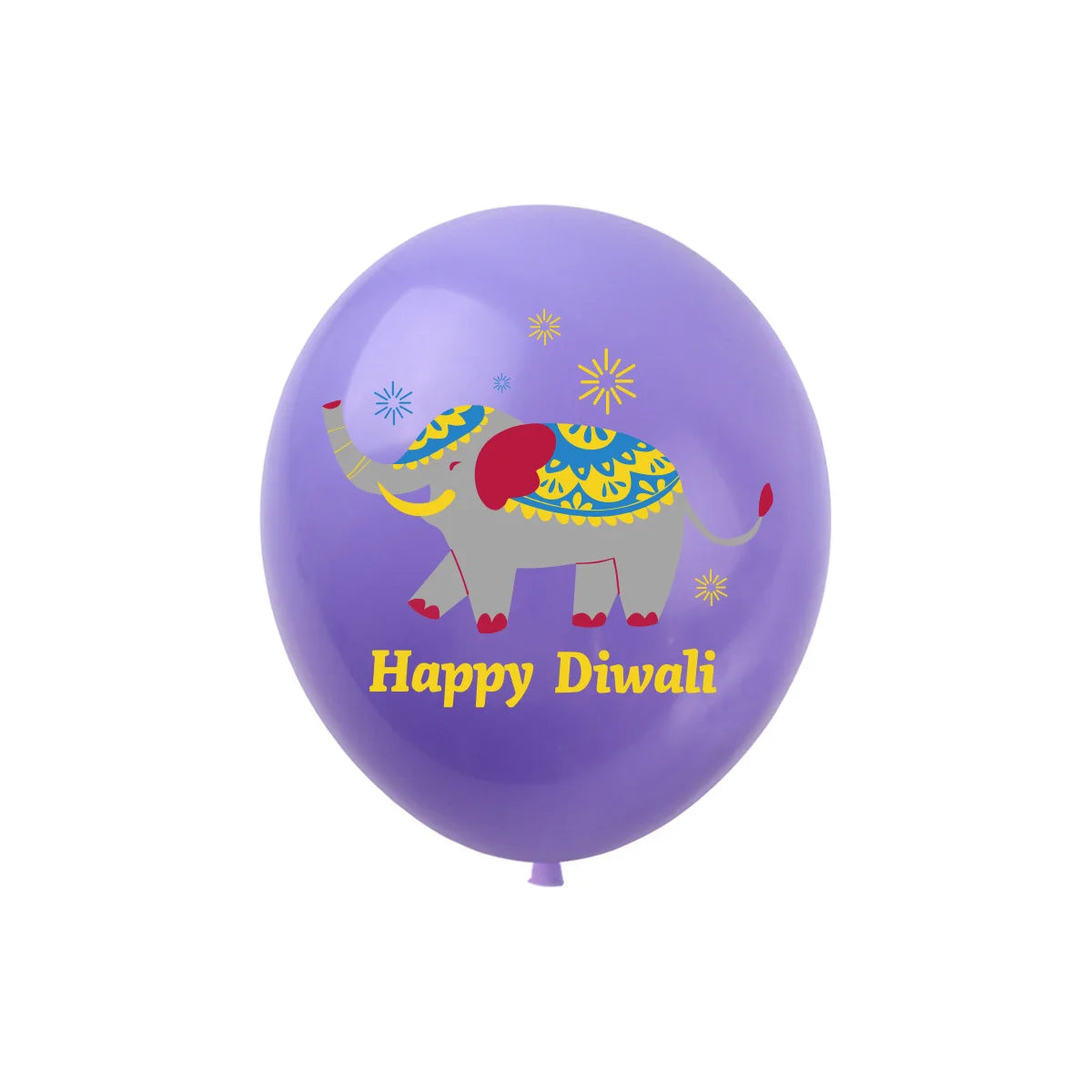 10Pcs Diwali Theme Latex Balloon Diwali Party Decoration Indian Diwali Lotus Balloons Happy Diwali Party Inflate Globos