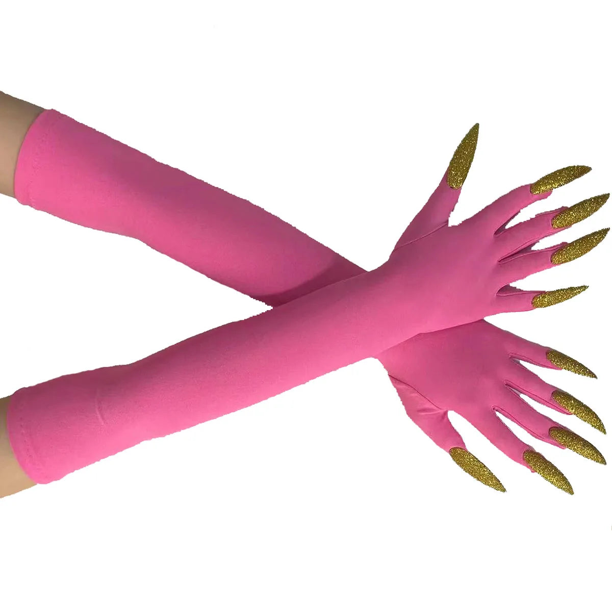 Cool Halloween gloves long ghost claw dress up gloves fashionable red long nails Cosplay Halloween funny gloves A529