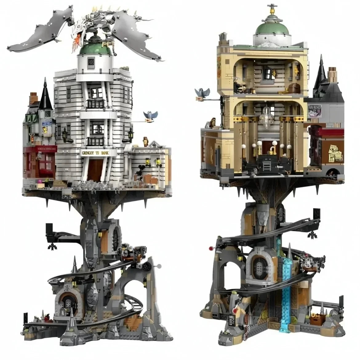 Christmas Promotion  4803pcs  FIT 76417 Gringotted Wizarding Bank Collectible Building Block Model Bricks Toys Birthday Gifts