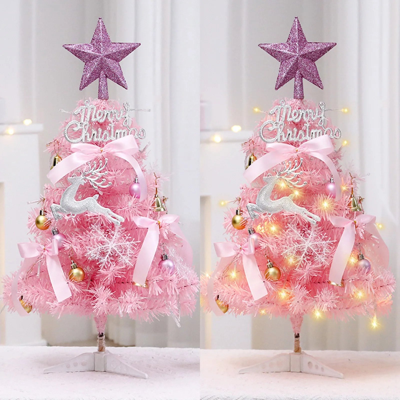 Artificial Christmas Tree Small Christmas Tree With Lights Desktop Decoration Tree Table Top Christmas Tree Christmas Gift