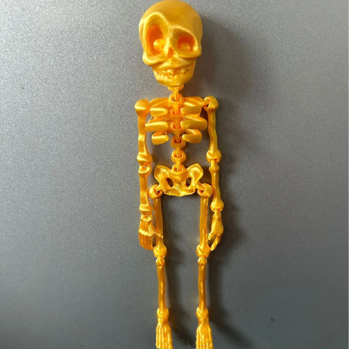 Poseable Skeleton Fridge Magnet Goth Human Skeletons Model with Movable Joints Funny Articulated Fridge Sticker Halloween Decor
