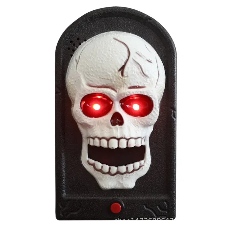 Halloween Doorbell Haunted House Doorbell Scary Halloween Decoration with Spooky Sound for Kids Haunted House Decoration Porch