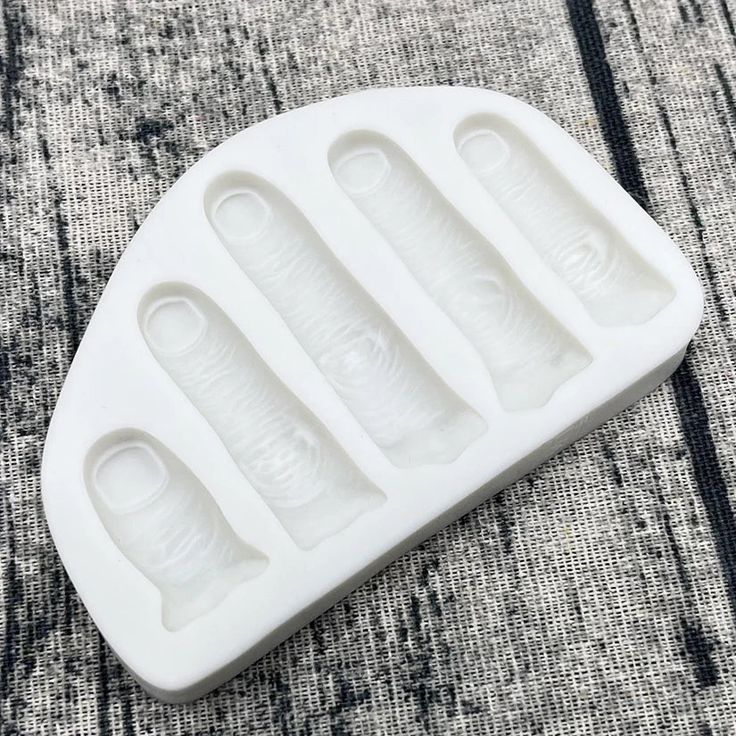 Halloween Finger Silicone Mold Sugarcraft Cupcake Baking Mold Fondant Cake Decorating Tools