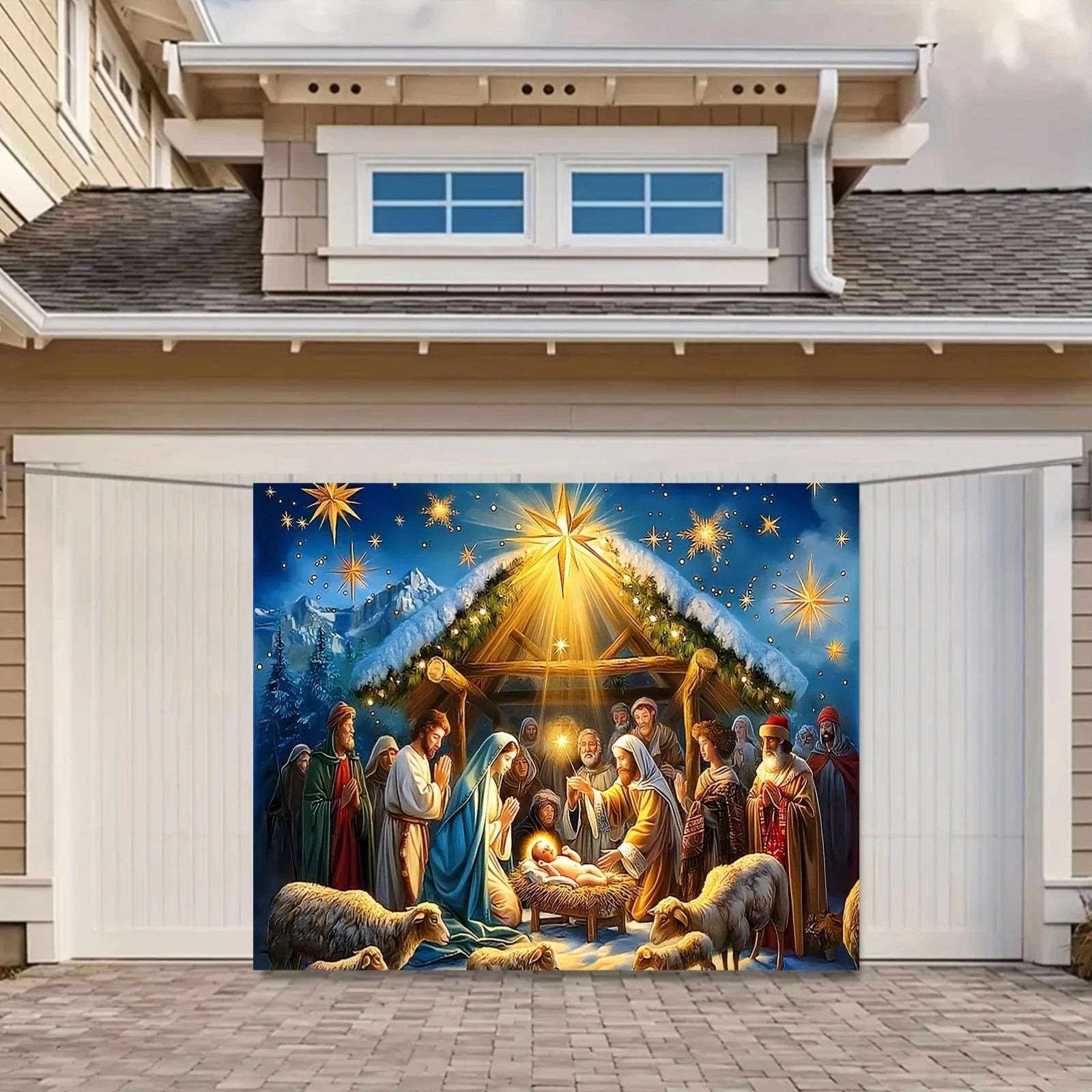 Christmas Background Religion Nativity suitable for home and party decoration suitable for living room holiday celebration