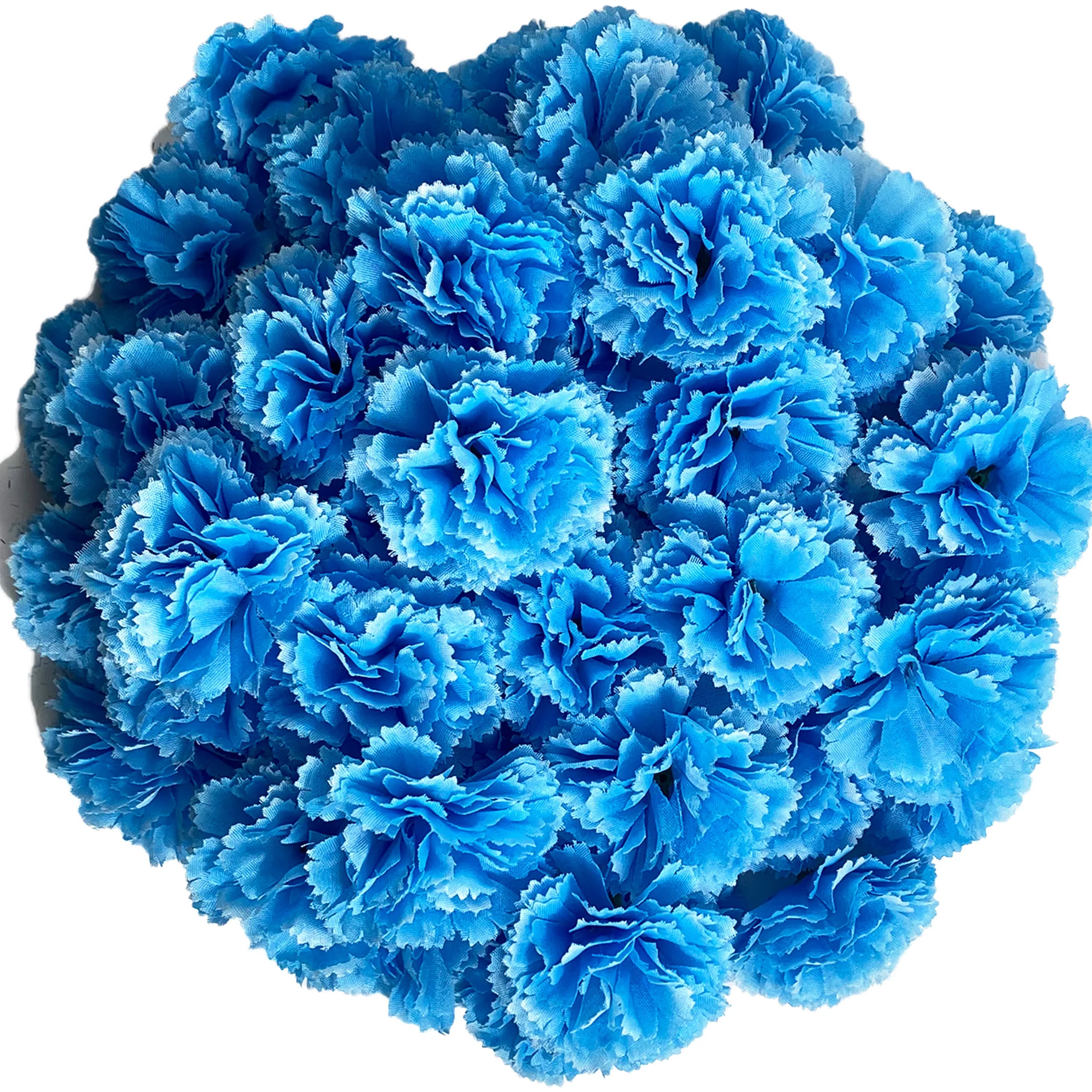 Marigold Flower Heads Bulk, Silk Mexican Flowers for Diwali Home Decor Wedding Party Decoration Halloween Decor for Indian Pooja