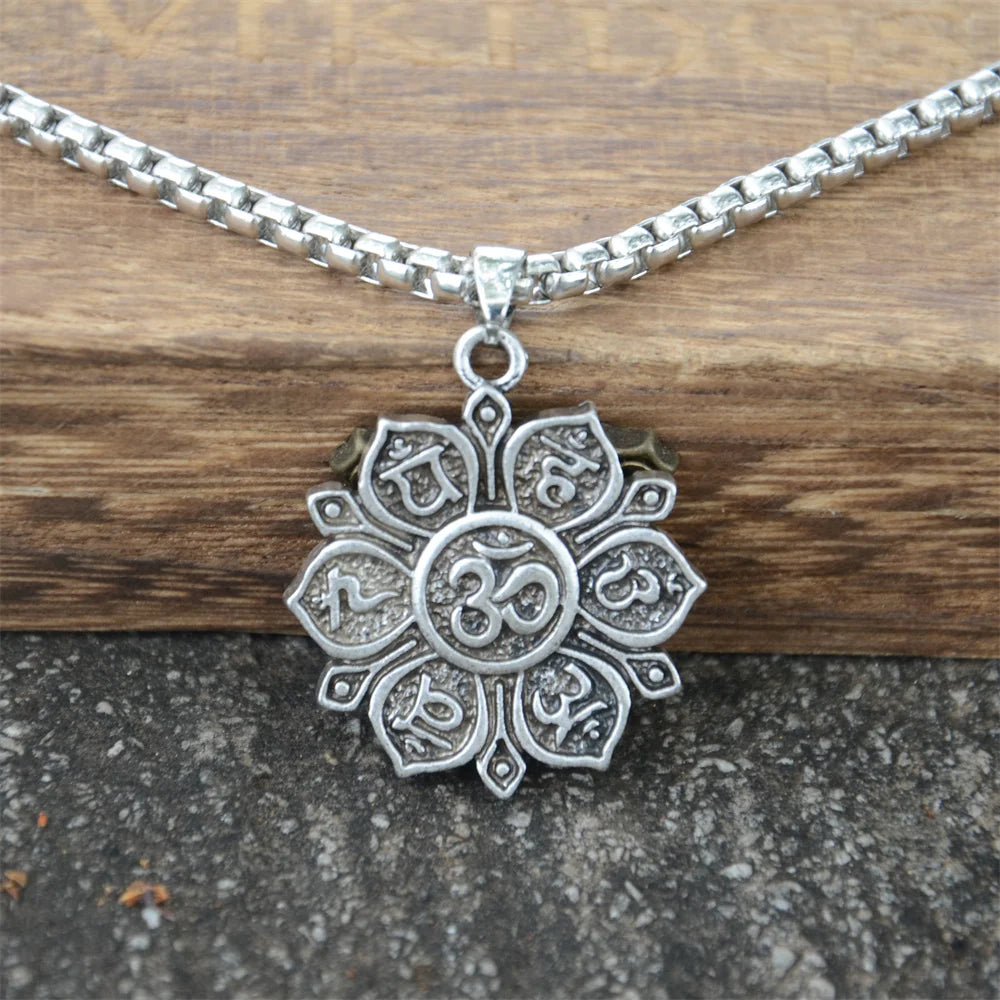 OM Pendant Necklace For Men and Women Religious Jewelry