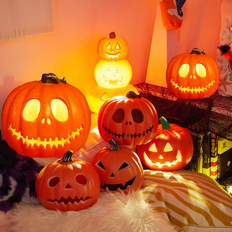 Halloween Decoration Pumpkin Led Lights Festival Accessories Outdoor Yard/garden Decor Horror Party Scream Ghostface Halloween