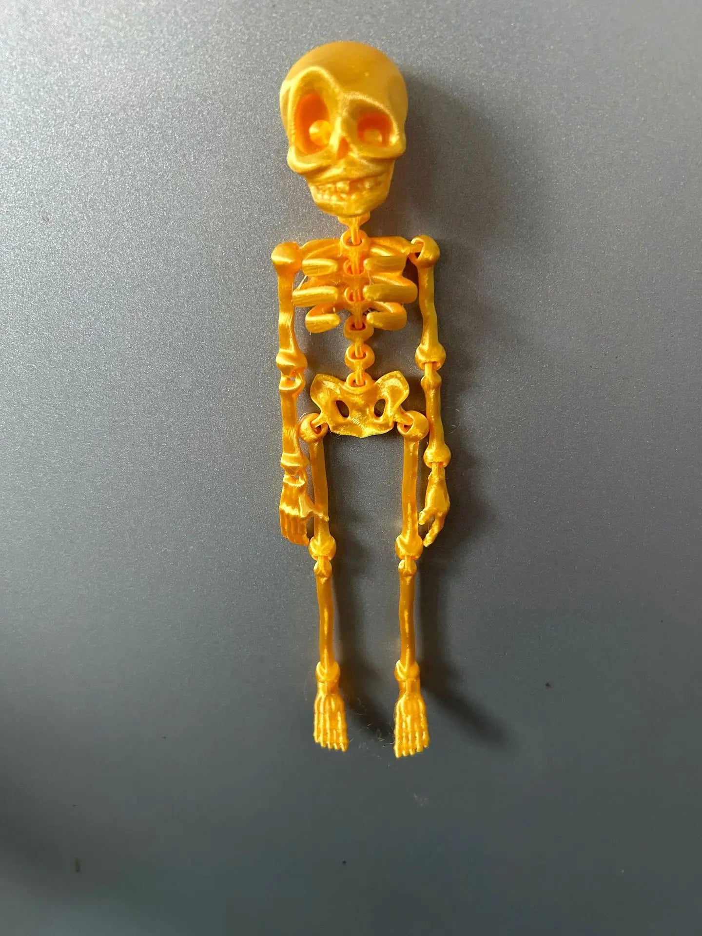 Poseable Skeleton Fridge Magnet Goth Human Skeletons Model with Movable Joints Funny Articulated Fridge Sticker Halloween Decor