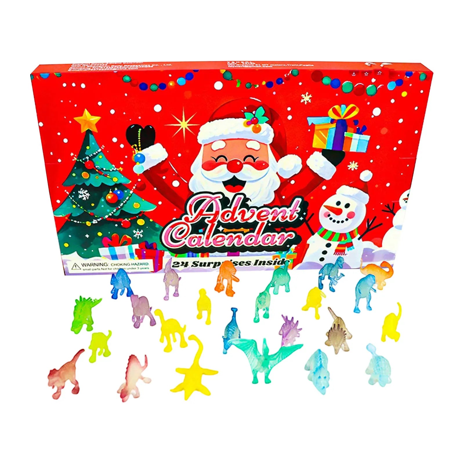 Christmas Countdown Calendar Toys For Kids  Advent Calendar include Toys 24 dinosaurs