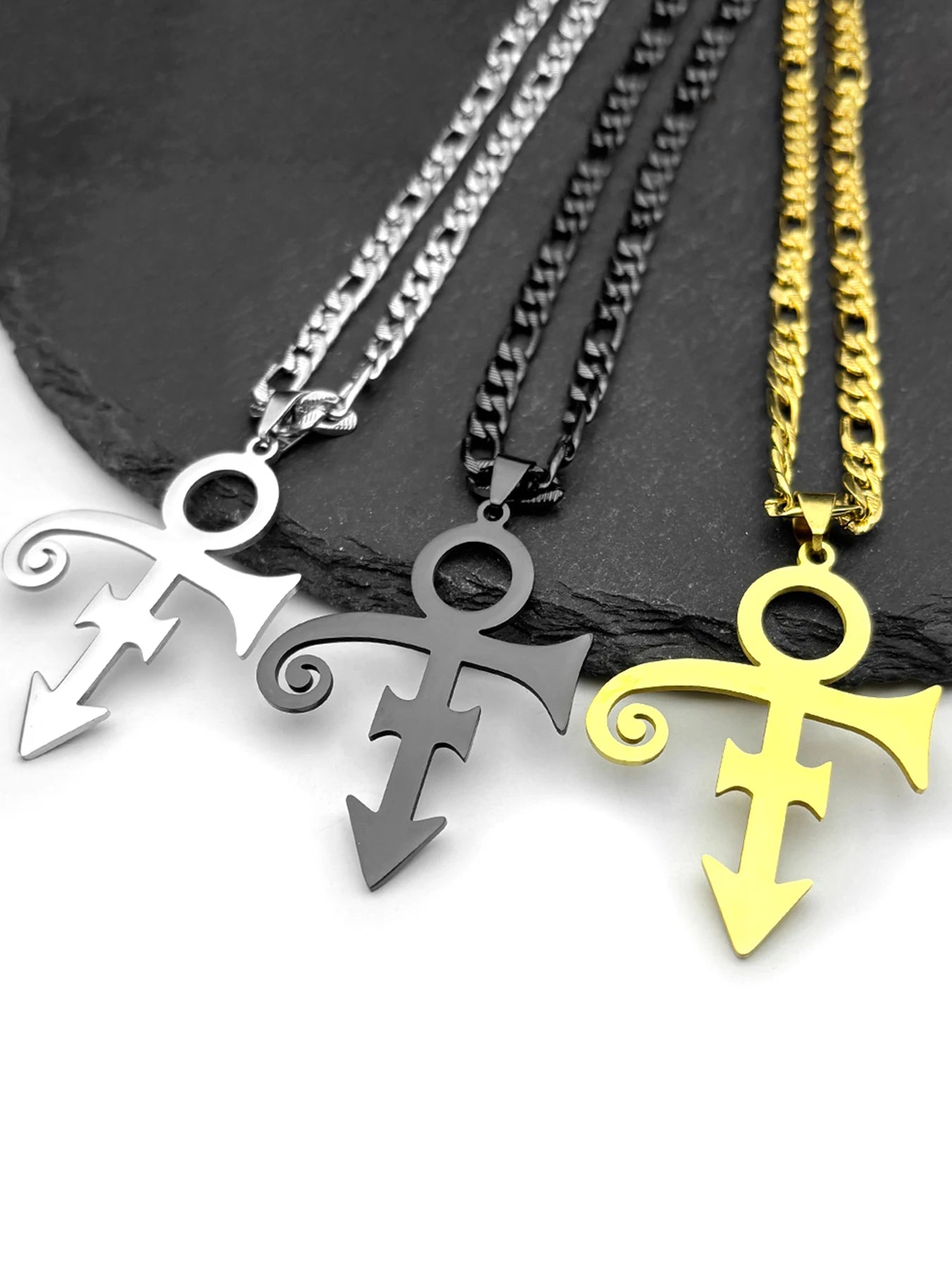 Cross Symbol Pendant Stainless Steel gold/Silver color Fashion Jewelry Women Men Religious Necklace Bracelet Accessories