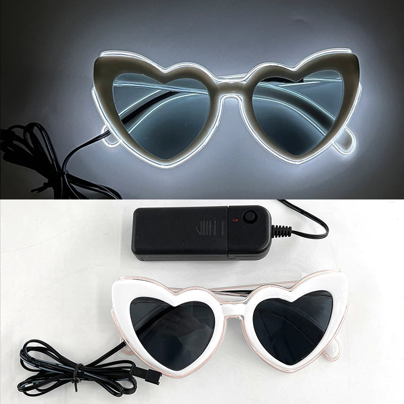 Funny Light Up Glasses Luminous LED Mosaic Glasses Men Women Halloween Party Supplies Glowing Glasses Neon Gafas Prpos