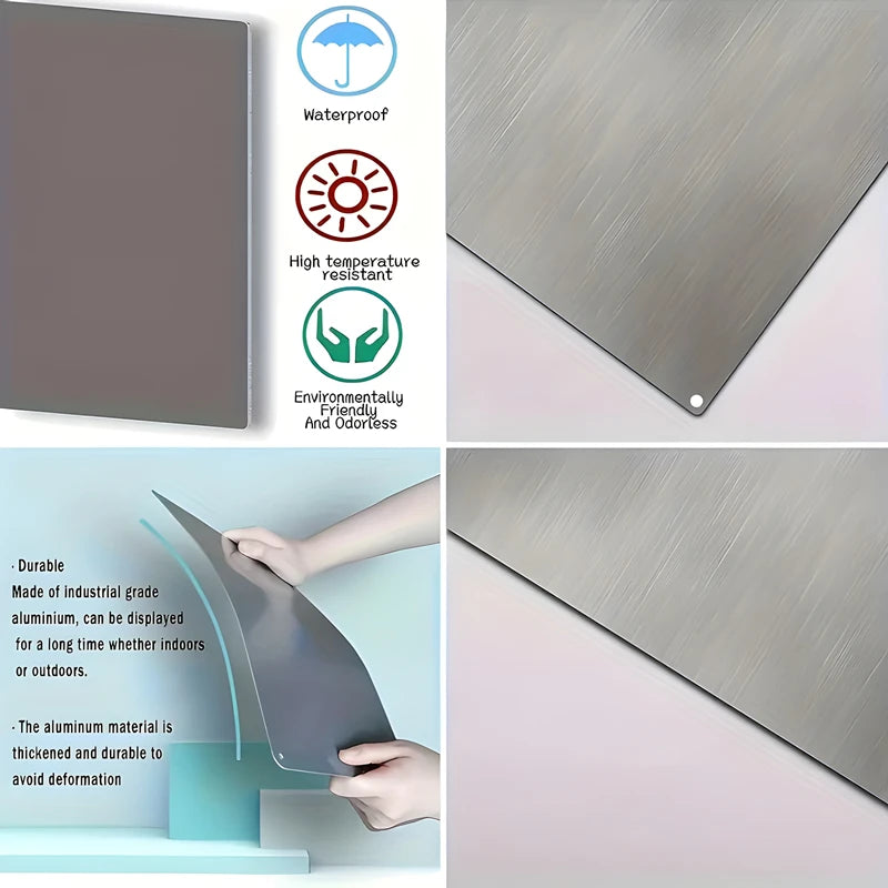 1pc Divine Aluminum Diwali Sign, 2D Lakshmi and Ganesha Figurine, Universal Holiday Decor, Ideal for Home, Bar, Table Decoration