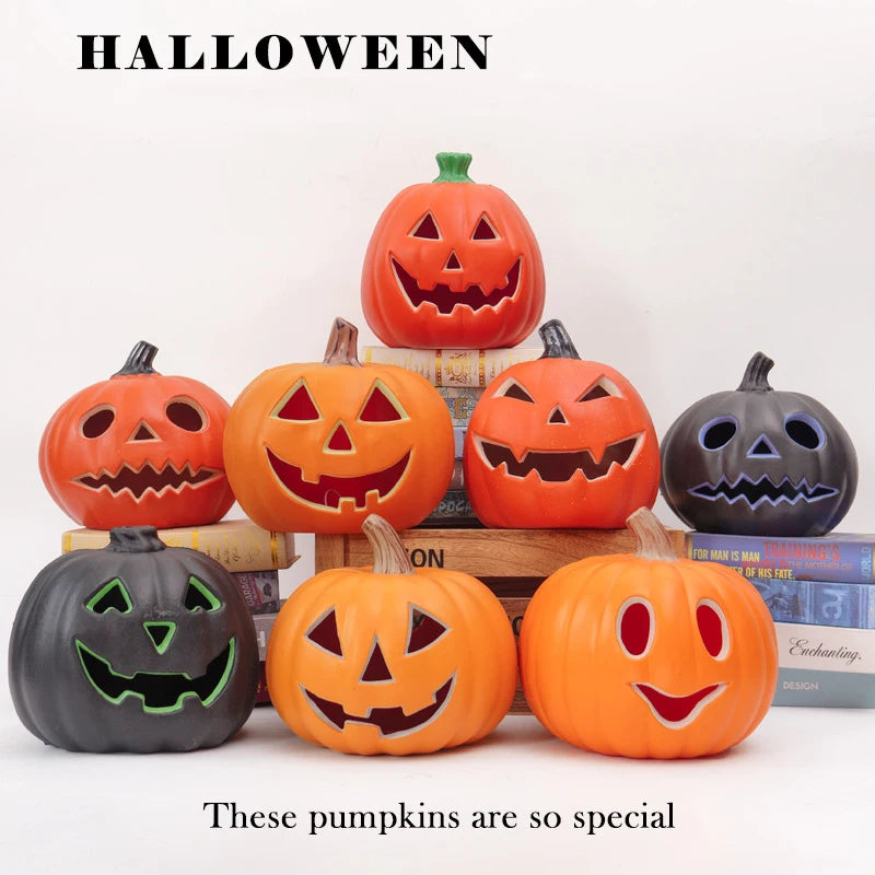 Halloween Decoration Pumpkins Lamp For Home Yard Garden Outdoor Decor Hallowen Horror House Skull Party Props Glow in The Dark