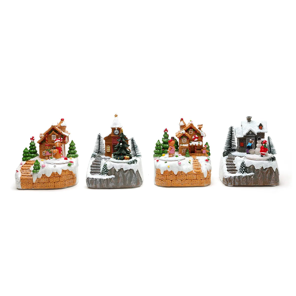 New Christmas decorations electric music, illuminated houses, LED lights, snow houses, Christmas ornaments gifts