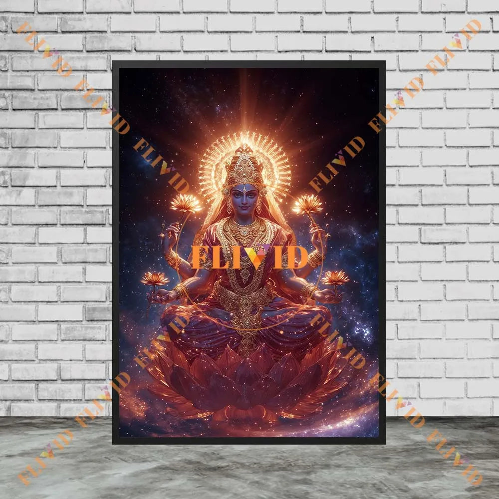 Goddess Parvati Shiva Vishnu Religion Poster Wall Pictures For Church Decor Wall Art Canvas Painting Posters Unframed