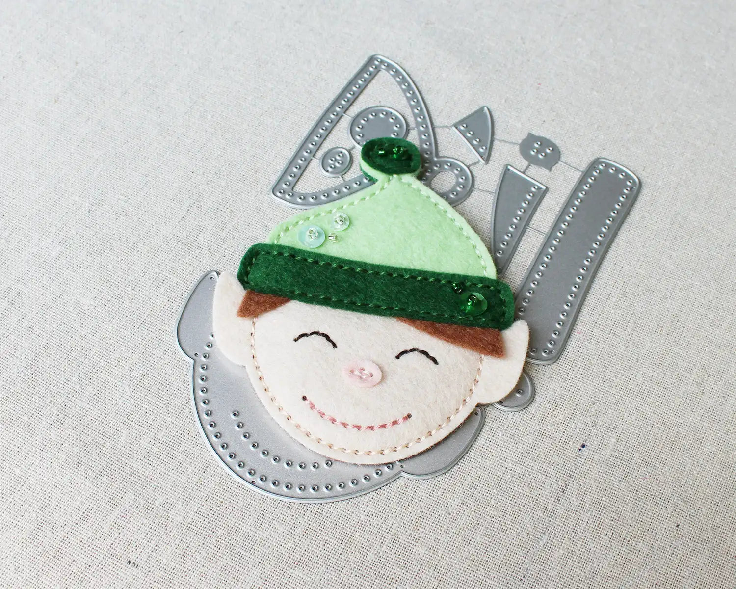 Christmas In 2025 Santa Sleigh presentFelt Dies Metal Cutting Dies for DIY Making Card Scrapbook Embossed Paper Album Craft